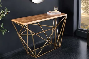 Moderný konzolový stolík z mangového dreva Diamond 120cm