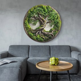 DUBLEZ | Machový strom života - Luxusná imitácia na dreve