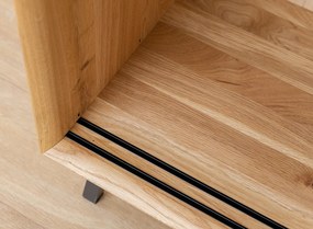 PROXIMA.store - Luxusný dubový TV stolík - MODERN LOFT FARBA: dub, ROZMER: dĺžka TV stolíka 120 cm