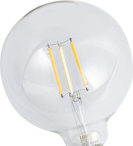 Sada 5 ks Inteligentné stmievateľné LED žiarovky E27 G125 číre 7W 806lm 2700-6500K