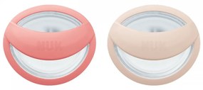 Dojčenský cumlík NUK MommyFeel 0-9m 2 ks broskyňová krémová