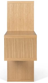 Hnedá knižnica TemaHome London, 34 × 100 cm