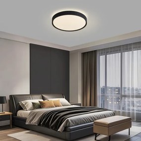 Brilagi - LED stmievateľné stropné svietidlo CORVO LED/54W/230V 3000-6000K čierne, priemer 40 cm + diaľkové ovládanie