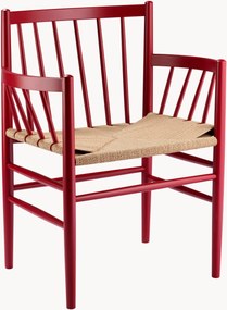 Ručne tkaná jedálenská stolička z bukového dreva J81