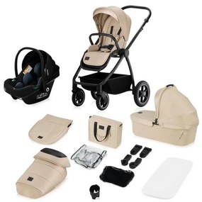 Lionelo - Kombinovaný kočík 3v1 MERIL Beige Sand