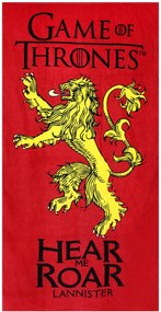Plážová osuška Hra o tróny - Game of Thrones - 100% bavlna, froté - 70 x 140 cm