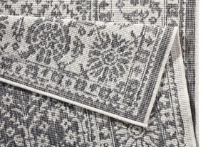 NORTHRUGS - Hanse Home koberce Kusový koberec Twin-Wendeteppiche 103116 grau creme – na von aj na doma - 80x250 cm