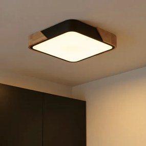 Brilagi - LED stmievateľné svietidlo PILANA LED/48W/230V dub/čierna 42x42 cm + DO