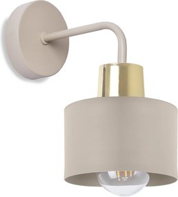 Nástenné svietidlo Panta, 1x béžové kovové tienidlo, g