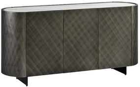 Dizajnová komoda Wilhelmina 150 cm antracitová