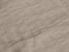 Bavlnené obliečky s krepovou úpravou LUXERA sivohnedé hotelová kapsa II.akosť Rozmer obliečky: 70 x 90 cm | 140 x 200 cm