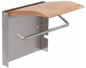 Držiak toaletného papiera - hliník / bambus