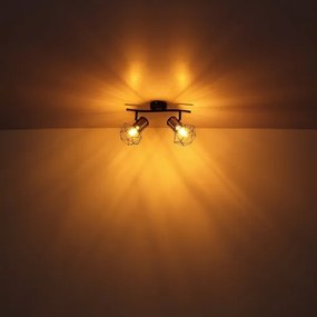 Globo 54017-2M - Bodové svietidlo PRISKA 2xE27/40W/230V