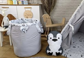 Detský stan TEEPEE (TÝPIE) ANIMALS s doplnkami - MADAGASKAR - šedý