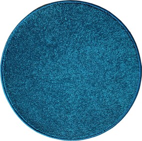 Vopi, Kusový koberec Eton Exklusive Türkis kruh, 200x200 (priemer) kruh, modrá, obývacia izba