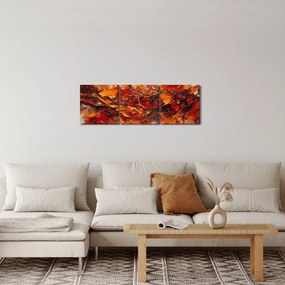 Obraz - Abstrakcia (s hodinami) (90x30 cm)