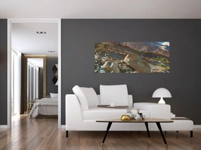 Obraz - John Singer Sargent, Simplon Pass, reprodukcia (120x50 cm)