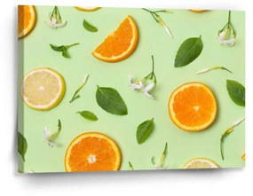 Sablio Obraz Citrus a kvet - 90x60 cm