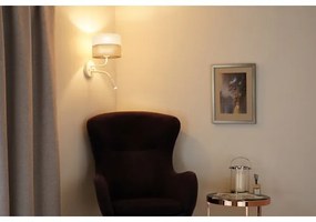 Brilagi - Nástenná lampa ROYAL YUTE 1xE27/15W/230V + 1xG9/6W béžová/krémová/biela