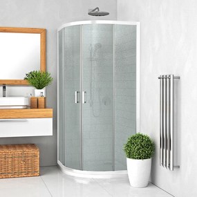 Roth Štvrťkruhový sprchový kút LLR2 - bez vaničky ROTH-Variant: rozmery: 80x80 cm - (LLR2 800 - 555-8000000-00-02), ROTH-Profily: profily: brillant, …