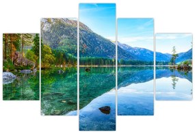 Obraz - Jazero Hintersee (150x105 cm)