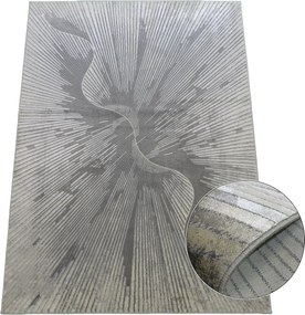 BE Koberec Esprit 3607 GREY – sivý obdĺžnikový Rozmer: 140x190 cm