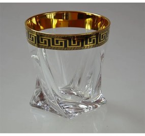 BOHEMIA QUADRO VERSO GOLD POHÁR NA WHISKY SADA 6 KS