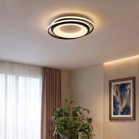 Brilagi - LED stmievateľné stropné svietidlo FLARE LED/84W/230V 47x51 cm čierna + DO