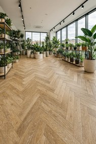Gerflor, PVC podlaha - lino Flexar Nerok 0476 Noma Miel, na mieru, šíře 2m,4m, hnedá, bez podkladu, chodba / predsieň