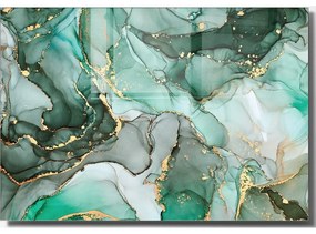 Sklenený obraz 100x70 cm Turquoise - Wallity