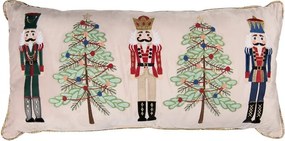 Vianočný dekoračný vankúš s Luskáčikmi Nutcracker - 76*35*4 cm