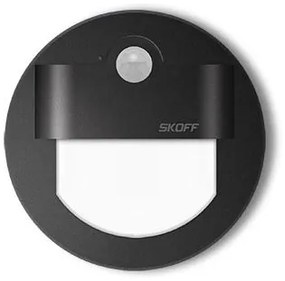 LED nástenné svietidlo Skoff Rueda černá teplá 230V MM-RUE-D-H s čidlom pohybu