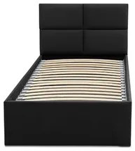 Čalúnená posteľ MONOS II bez matraca rozmer 90x200 cm Biela eko-koža