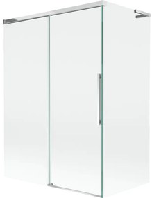 Mexen Rox, L posuvná 2-krídlová vaňová zástena 120 + 70 x 150 cm, 8mm číre sklo, chrómový profil, 8C9L-120-070-01-00