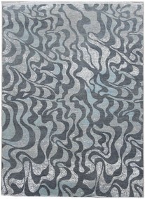 Diamond Carpets koberce Ručne viazaný kusový koberec Diamond DC-M1 Grey / aqua - 245x305 cm