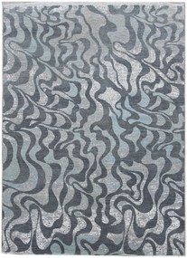 Ručne viazaný kusový koberec Diamond DC-M1 Grey / aqua, 120x170, šedá, chodba / predsieň, Diamond Carpets India