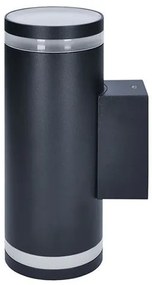 SOLIGHT Vonkajšie nástenné svietidlo POTENZA 2xGU10 | IP54, čierne