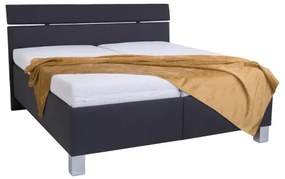 Čalúnená posteľ s matracom a úložným priestorom ALIS 180x200 cm antracit