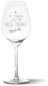 Sablio Pohár na víno Si trúbka, ale si moja trúbka: 49 cl
