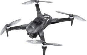 LEAN Toys Dron Y329 HD kamera WIFI svetlá LED aplikácia Uhlíková čierna