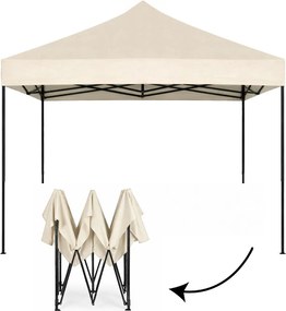MultiGarden Záhradný samorozkladací stan s baldachýnom 3x3m - béžová MultiGarden