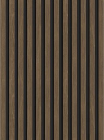 Mexen Lam-B, akustické stenové lamely 275 × 30 cm, HDF doska 4 mm, technická dyha, orech kakaový, S100-275307-3015-018