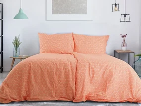 Obliečky z Renforcé bavlny OKTAGON oranžové Rozmer obliečky: 2 ks 70 x 90 cm | 200 x 220 cm