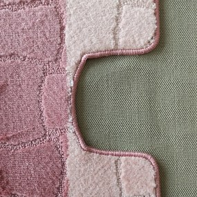 DY Kúpeľňová sada koberčekov s výrezom Sariyer XL - ružová