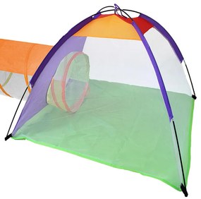 Detský stan a hrací domček s tunelom vrátane 200 loptičiek