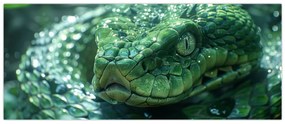 Obraz - Portrét hada (120x50 cm)