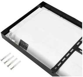 LED Prisadený panel BRISBANE LED/36W/230V 4000K 29,5x119 cm čierna