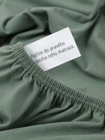 Jersey plachta s elastanom Deluxe 220 × 200 cm – olivová