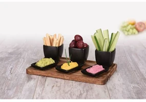 Servírovací set Acacia Black, 7 ks