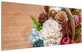Obraz prúteného koša (120x50 cm)